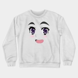 Anime cute face Crewneck Sweatshirt